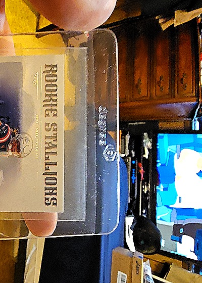 2005 Playoff Honors #HS-10 Rudi Johnson Autograph — front