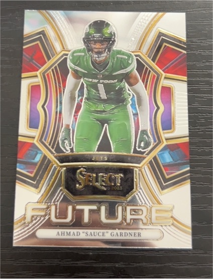 2023 Panini Select Football #FUT-ASG Ahmad Sauce Gardner Future — front