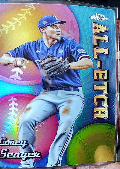 2024 Topps Chrome #CAE-9 Corey Seager Chrome All-Etch — front