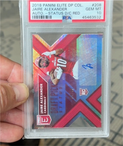 2018 Panini Elite Draft Picks #208 Jaire Alexander — front