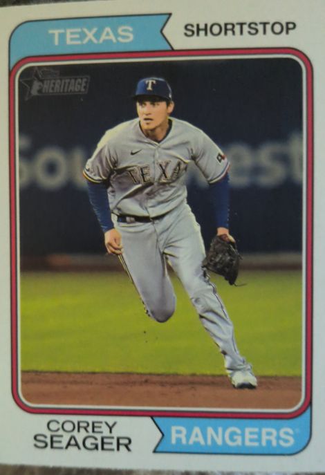 2023 Topps Heritage #22 Corey Seager — front