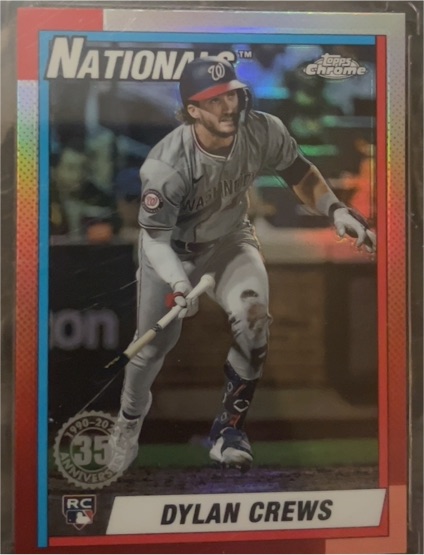 2025 Topps Chrome #90CB-16 Dylan Crews — front