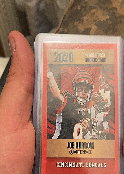 2020 Score Joe Burrow Rookie Card — front