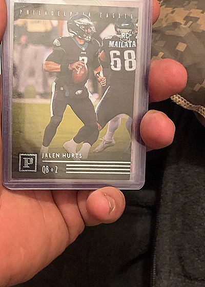 2020 Panini Chronicles #PA-5 Jalen Hurts Rookie Card — front
