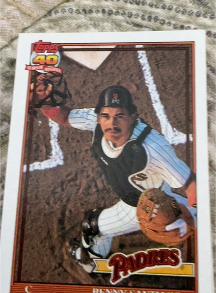1991 Topps #760 Benny Santiago — front