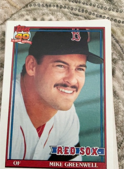 1991 Topps #792 Mike Greenwell — front