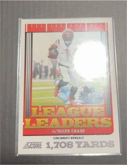 2025 Panini Score Football League Leaders #2 Ja'Marr Chase — front