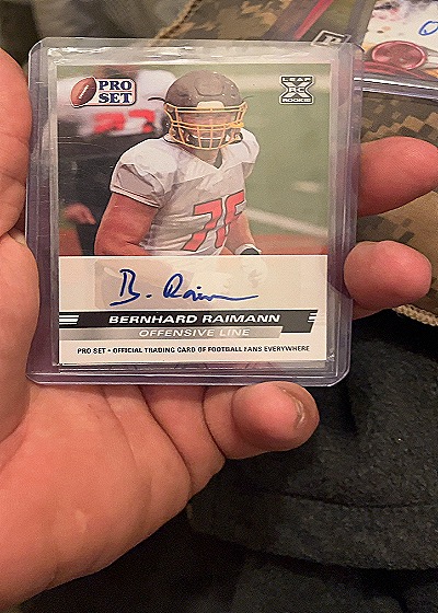 2022 Pro Set Bernhard Raimann Rookie Card — front