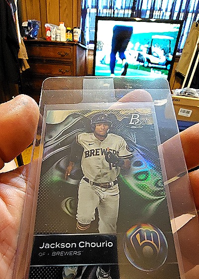 2023 Bowman Platinum Top Prospects #TOP-58 Jackson Chourio — front