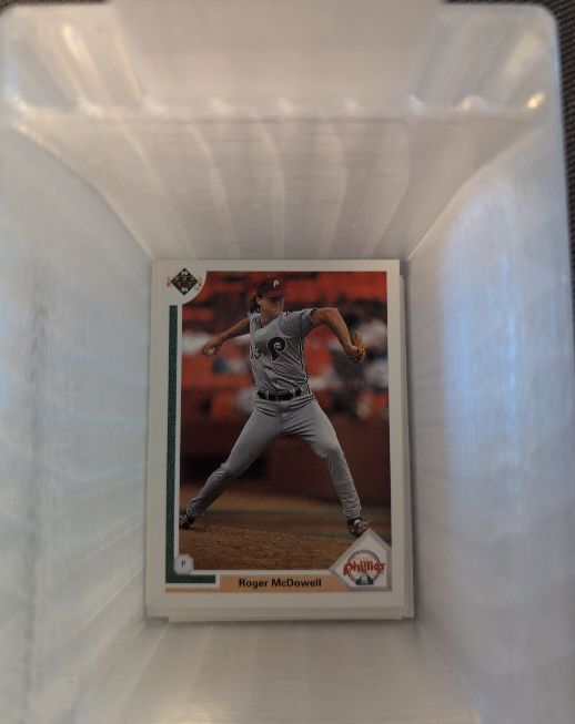 1991 Upper Deck #406 Roger McDowell — front
