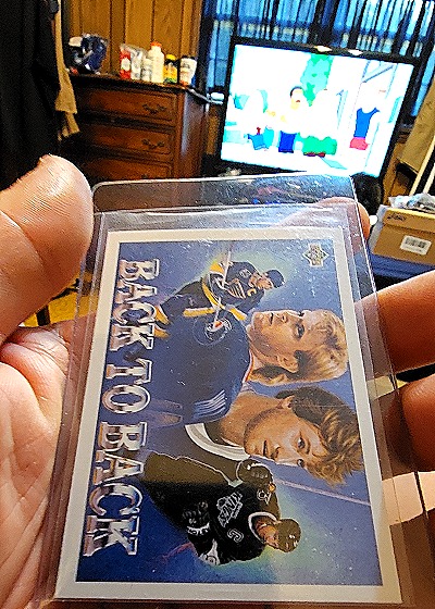1992 Upper Deck Back to Back #423 Brett Hull Wayne Gretzky — front