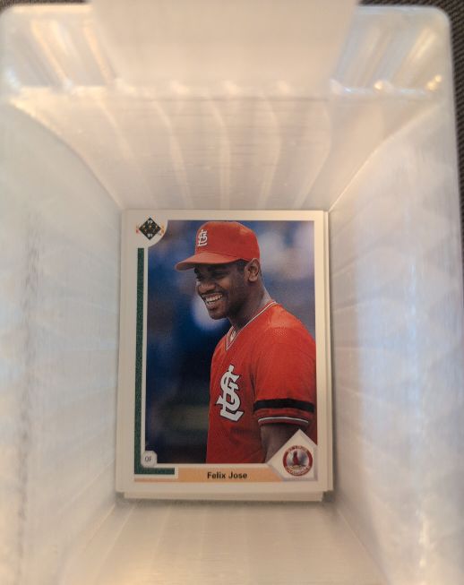 1991 Upper Deck #387 Felix Jose — front