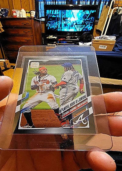 2023 Topps Now #PS-RA Ronald Acuña Jr. A Playful Bout of Juniors — front