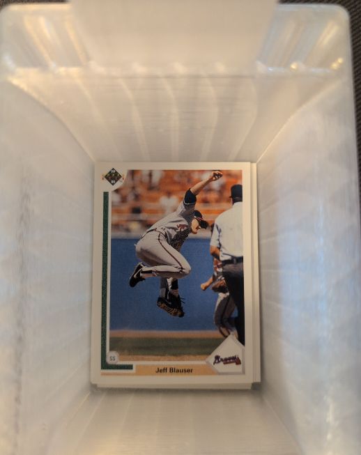 1991 Upper Deck #382 Jeff Blauser — front