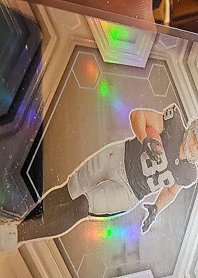 2022 Panini Mosaic #269 Maxx Crosby Silver Prizm — front