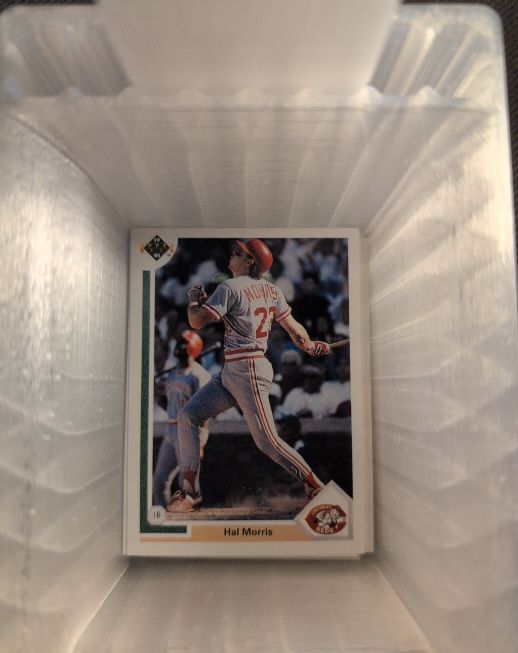 1991 Upper Deck #351 Hal Morris — front