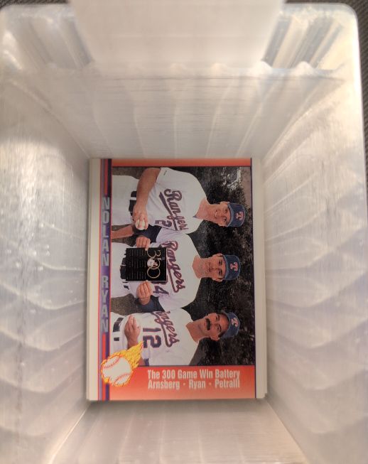 1991 Pacific Nolan Ryan THE 300 GAME WIN BATTERY #68 — front