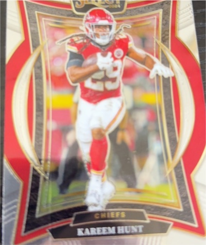 2024 Panini Select #75 Kareem Hunt Silver Prizm Die Cut — front