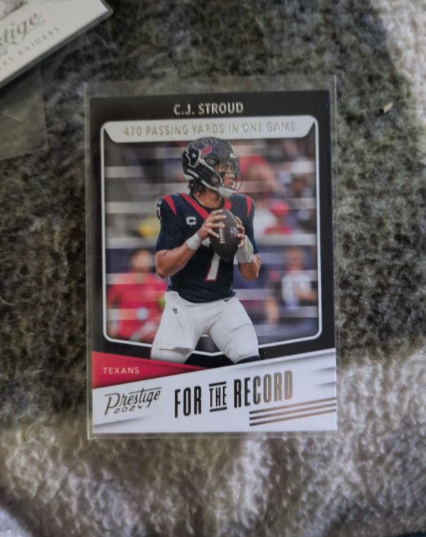 2024 Panini Prestige For the Record #FR-CJS C.J. Stroud — front