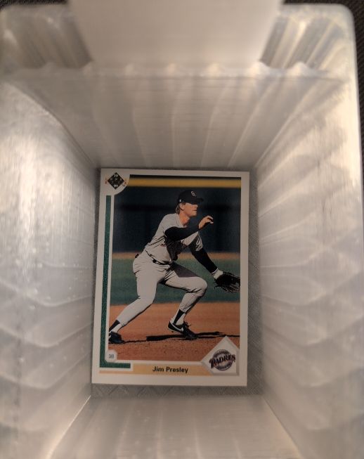 1991 Upper Deck #381 Jim Presley — front