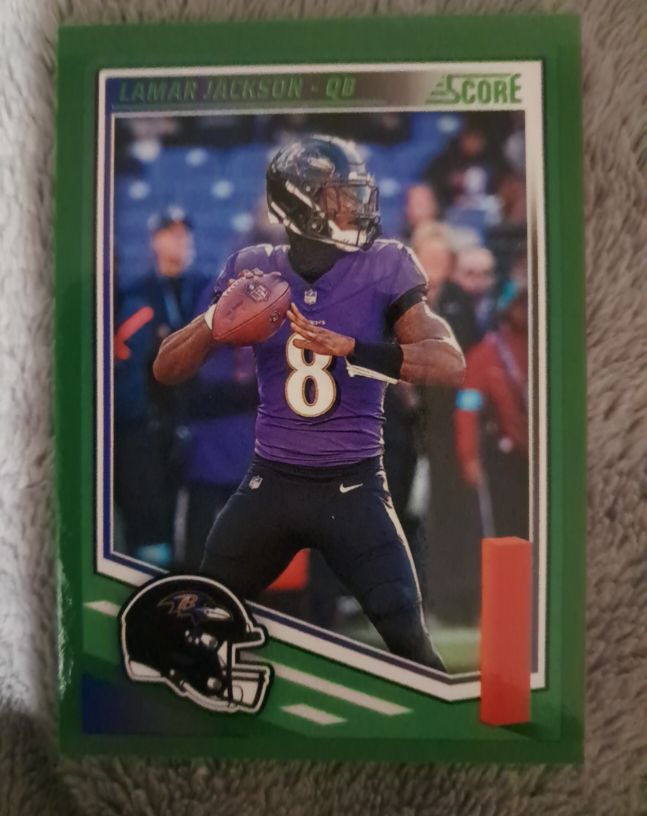 2025 Panini Score #111 Lamar Jackson — front