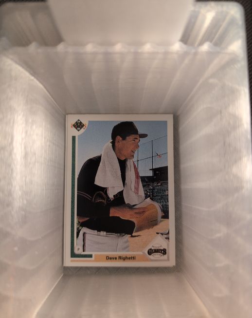 1991 Upper Deck #778 Dave Righetti — front