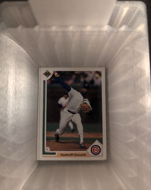 1991 Upper Deck #605 Heathcliff Slocumb — front