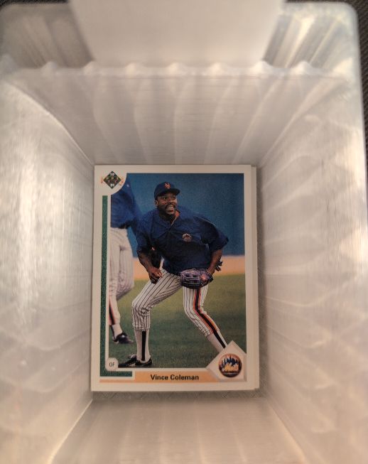 1991 Upper Deck #179 Vince Coleman — front