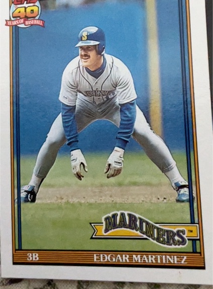 1991 Topps #607 Edgar Martinez — front