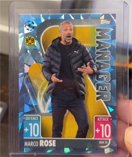 2021-22 Topps Match Attax #MAN20 Marco Rose — front