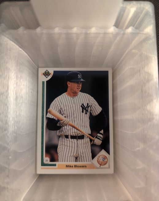 1991 Upper Deck #730 Mike Blowers — front