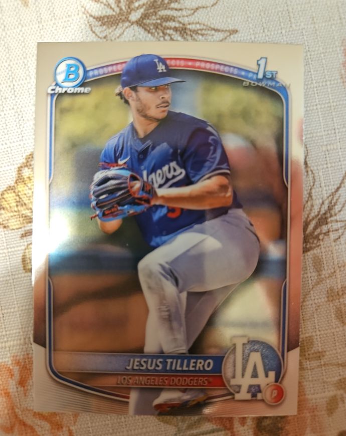 2025 Bowman Chrome Prospects #BCP-117 Jesus Tillero — front