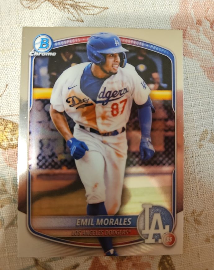 2025 Bowman Chrome Prospects #BCP-127 Emil Morales — front