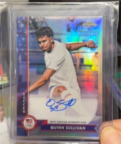 2024 Topps Chrome Olympics #AU-QS Quinn Sullivan — front