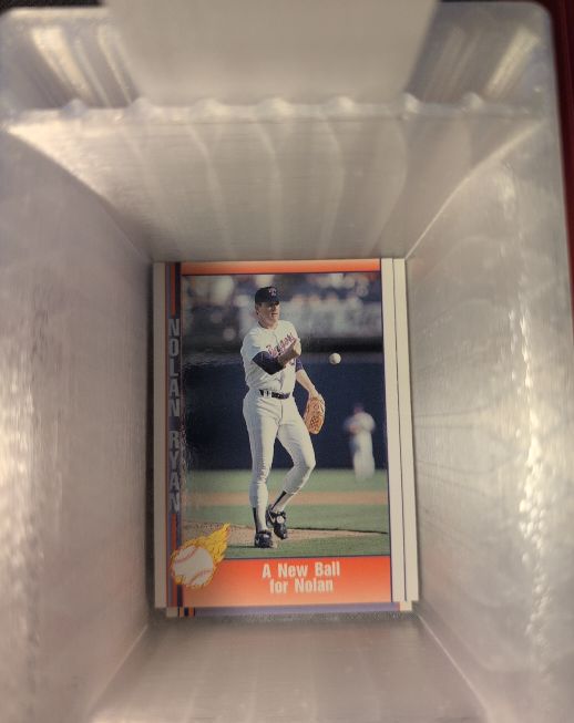 1991 Pacific #97 Nolan Ryan A New Ball for Nolan — front