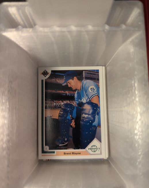 1991 Upper Deck #72 Brent Mayne — front