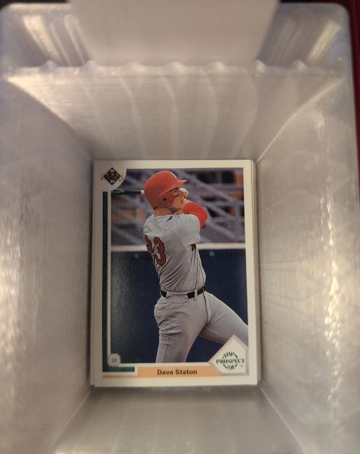 1991 Upper Deck Top Prospect #66 Dave Staton — front