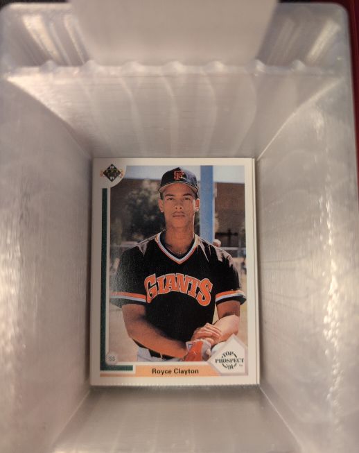 1991 Upper Deck #61 Royce Clayton — front