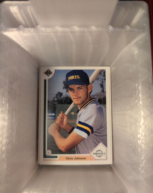 1991 Upper Deck #56 Chris Johnson — front