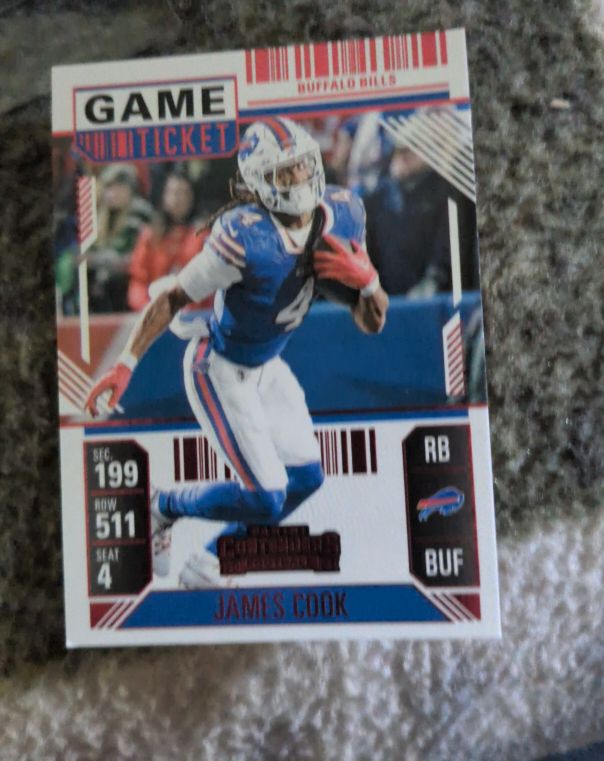 2024 Panini Contenders #10 James Cook — front