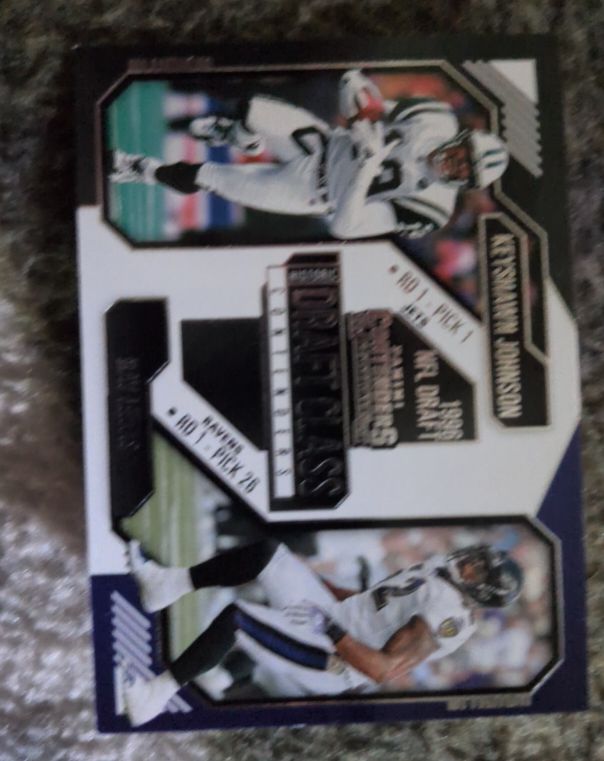 2024 Panini Contenders #16 Ray Lewis/Keyshawn Johnson Historic Draft Class — front