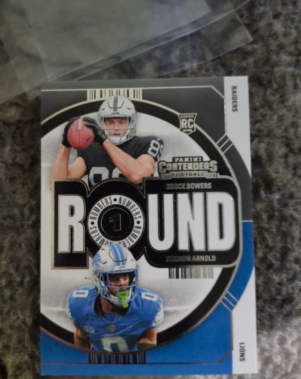 2024 Panini Contenders #23 Brock Bowers & Terrion Arnold — front