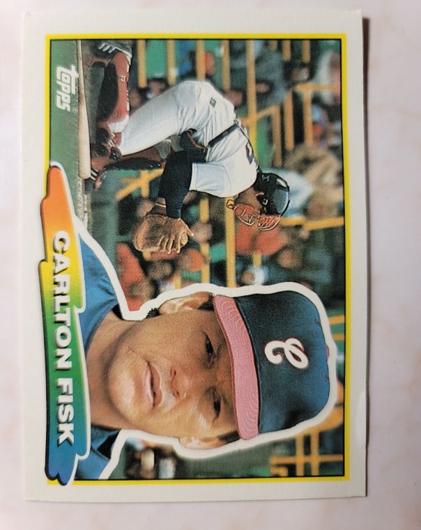 1988 Topps Big #197 Carlton Fisk — front