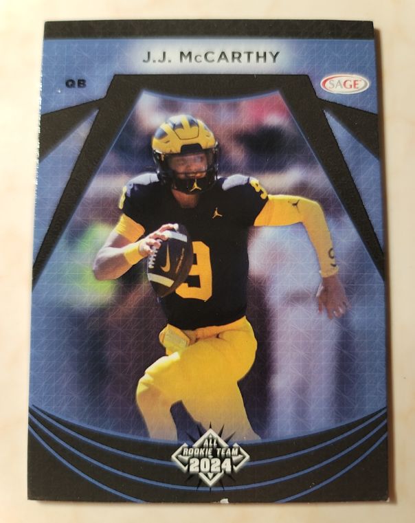 2024 Sage All Rookie Team #111 J.J. McCarthy — front