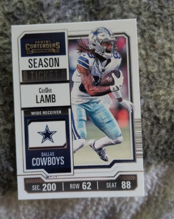 2023 Panini Contenders Season Ticket #27 CeeDee Lamb — front