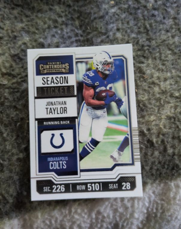 2023 Panini Contenders Season Ticket #43 Jonathan Taylor — front