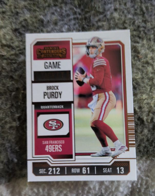 2023 Panini Contenders Season Ticket #86 Brock Purdy — front