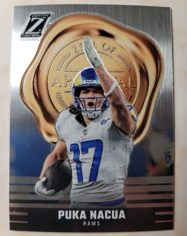 2023 Panini Zenith #30 Puka Nacua Zeal of Approval — front