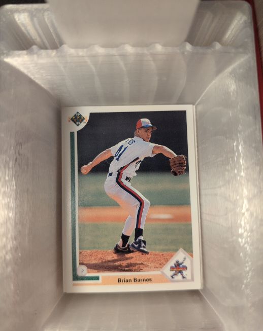 1991 Upper Deck #12 Brian Barnes — front