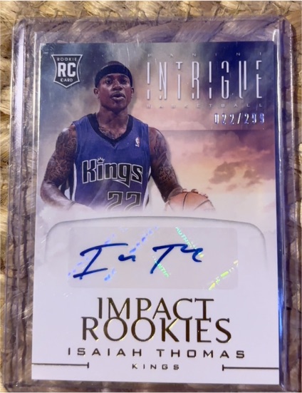 2012-13 Panini Intrigue #52 Isaiah Thomas Impact Rookies Autograph — front